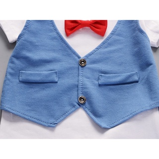 kids clothing set short sleeve t-shirt + Denim pants (4)