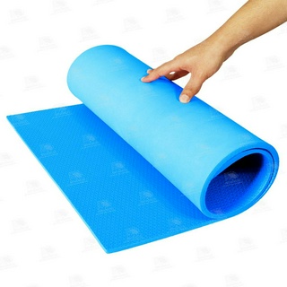 Colchonete Para Exercícios Em EVA 10 MM 100 X 50cm - Azul