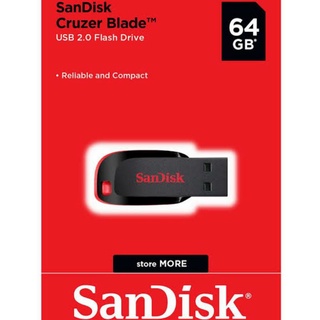 Pen drive 64G Sandisk USB 2.0 Cruzer Blade ORIGINAL (1)