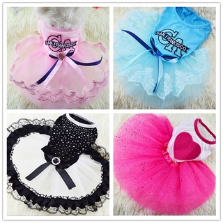 Spring and summer pet diamond style love cat and dog skirt mesh light and breathable (3)