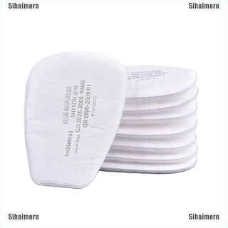 [Sihaimern] 10 Pçs 5N11 Algodão Filtro De Segurança Proteger Substituição Para 6200 7502 Respirador