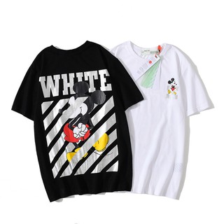 Camiseta Manga Curta Unissex Estampa Rato Off-White 2021