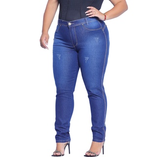 Calças Jeans Plus Size Cintura Alta - Promoção