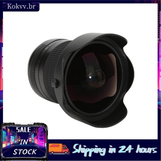Kokvv Lightdow Lente Da Câmera 8mm F/3.0 Esférica Ultra Wide Fisheye Para EF-S Mount 60D 77D