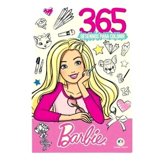 Livro 365 Desenhos da Barbie para Colorir Infantil