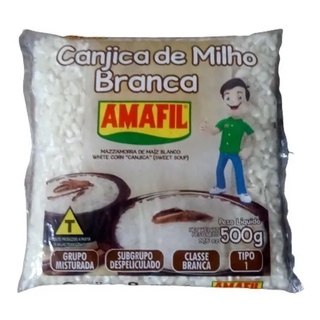 Milho para Canjica branca 500gr Amafil