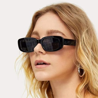 Óculos De Sol INS Fashion Proteção Uv400 Vintage De Luxo De Marca Pequeno Retangular Quadrado Para Unisex Das Mulheres Dos Homens