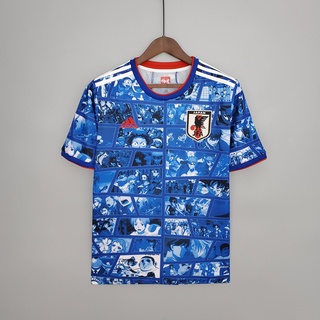 2021 Camiseta Comemorativa Edição Japonesa Azul futebol esporte (1)