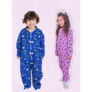 Macacão pijama soft infantil e juvenil