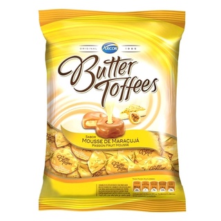 Balas butter toffes sabor maracujá 100g