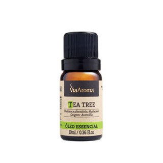 Óleo Essencial Melaleuca Tea Tree 10ml Via Aroma 100% Puro Aromaterapia