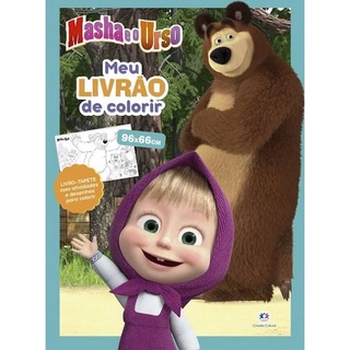 Livro-Tapete - Meu Livrão de Colorir - Masha e o Urso