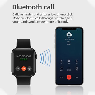 Smartwatch X8 Relógio Inteligente Iwo X8 Bluetooth Chamada Freqüência Cardíaca Pressão Arterial Relógio à Prova D'água (4)