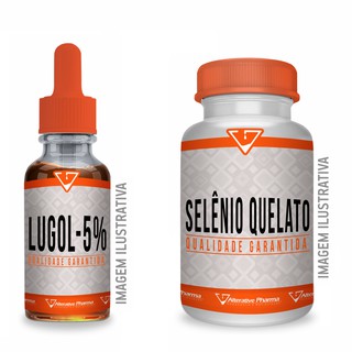 Solução De Lugol Inorgânico 5% 30ml + Selênio 100mcg 60 Cápsulas