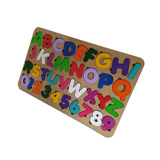 Tabuleiro Alfabeto + Números Brinquedo Educativo Cognitivo
