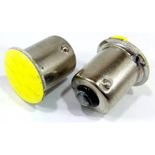 Lâmpada 1 polo 12 leds cob luz de ré freio ou pisca P21w 1156 12v - unidade (2)