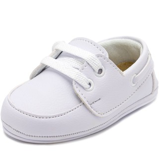 Sapato Sapatinho Mocassim Bebê Menino Menina Branco Batizado Camento Pajem