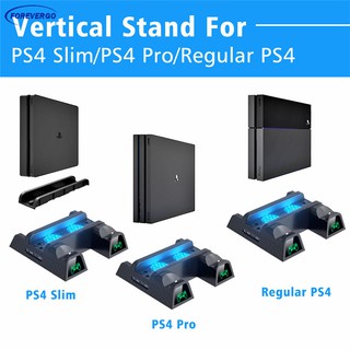 PS4/PS4 Pro/PS4 Slim Controller Charger Console Vertical Cooling Stand Charging Station (5)