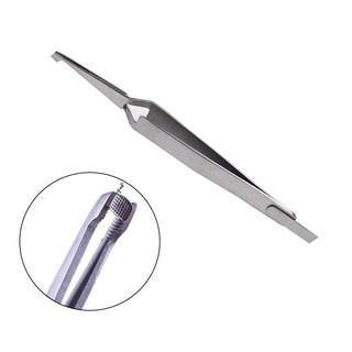 Dental Bracket Tweezers Holder Dentist instrument Stainless Steel Serrated Orthodontic Tweezers Plier for Teeth Care Tools