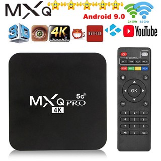 Conjunto Com 8g Caixa De Tv Smart Mxq Pro 5g 4k 1+8G/2+16G