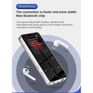 Novo 1.8 Polegada De Metal Touch Mp3 Mp4 Música Player Bluetooth 4.2 Suporta Cartão, Com Alarme Fm Relógio Pedômetro E-Book Embutido (7)