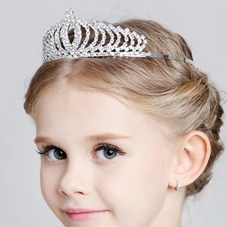 Tiara Infantil Coroa Criança Princesa Sofia Daminha Prata strass noivinha fantasia arranjo de cabelo casamento acessorios