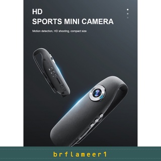 Brflameer1 Câmera De Segurança Com Corpo 1080p Com Clipe De Bolso / Câmera Filmadora Esportiva