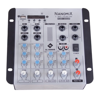 Mesa De Som Mixer Nanomix LL Audio Na502R BT 5 Canais