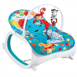 Cadeira de Descanso Musical, Vibratória e Balanço Safari Azul - Color Baby