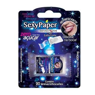 PAPER MINT SEXY PAPER lâminas refrescante com 20 unidades sex shop