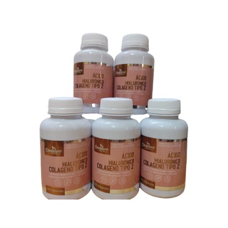 Acido Hialuronico Colageno Tipo 2 100 cápsulas Pele Firme Com Vitamina C 1 frascos Denature (5)