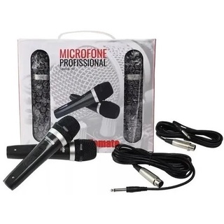 Microfone Profissional Kit com Dois c/ fio Excelente Oportunidade