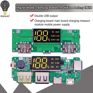 【SHIP 24H】LED Dual USB 5V 2.4A Micro / Type-C USB Mobile Power Bank 18650 Módulo de carregamento de bateria de lítio Placa de proteção de circuito