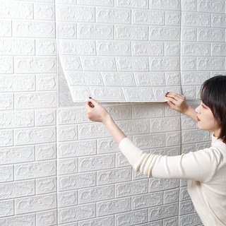 Papel de parede adesivo 3D Cozinha infantil decoração de parede DIY Art design Adesivo de parede de espuma à prova d'água
