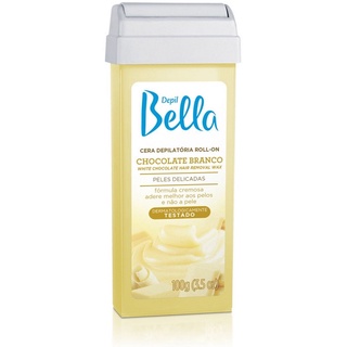 Cera Roll on Depil bella 100g Cera quente Chocolate Branco (1)