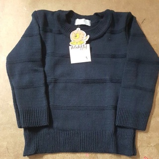 Blusa infantil em tricot linha relevos