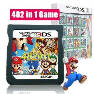 482 Em 1 Cartucho De Vídeo Game Card Para Super Mario Nintendo Ds Ndsl Ndsi 2ds 3ds Para Acessórios Do Jogo (1)