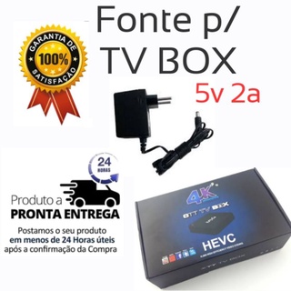 Fonte 5V 2A p/ TV BOX Compatível c/ Modem / Roteador/ Switch