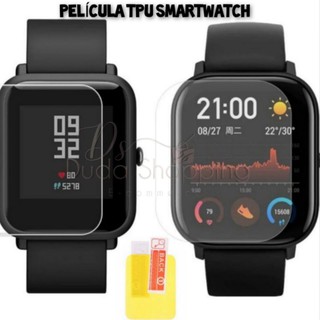 Película de proteção para relógio smartwatch amazfit bip, bip lite, bip s, bip u, B57, D13, D20, B58, P70, P80, IWO