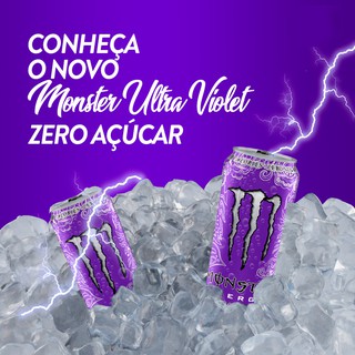 Energético Monster Ultra Violet Famoso No Mundo Todo Com Sabor Único E Muita Energia Só Provando Para Saber 473 ML