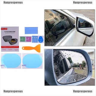 【 Hp】 A Prova De Chuva 2 Unidades) Espelho Retrovisor Adesivo Para Carros Anti-Neblina Filme Protetor De Chuva