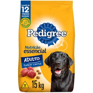 Ração Pedigree Nutrição Essencial Carne para Cães Adultos Raças Médias e Grandes 15 kg