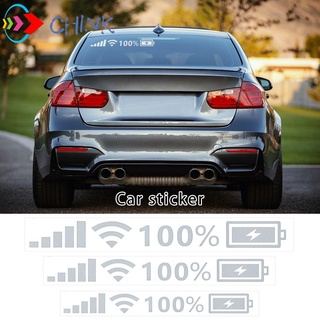 CHINK Wifi Decoração Adesivos Decalques Do Corpo Carro De Auto Sinal De Exibição Da Bateria Moto Windshield Reflexivo