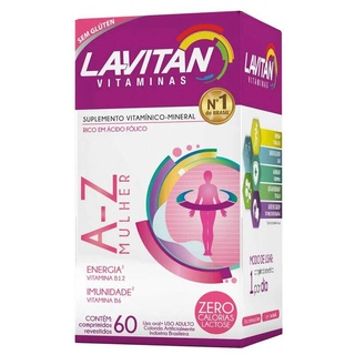 Lavitan Suplemento Vitamínico A-z Mulher Com 60 Comprimidos CIMED (1)