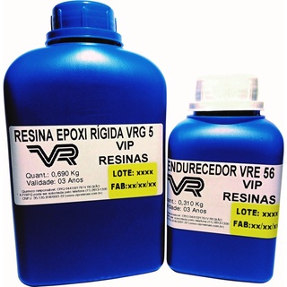 Resina Rígida VRG5 Epóxi Cristal - Kit 1,0 Kg - (ALI)