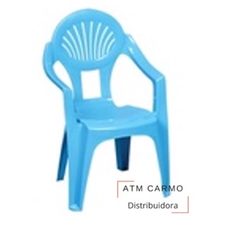 Cadeira Infantil Criança Reforçada Azul e Rosa (1)