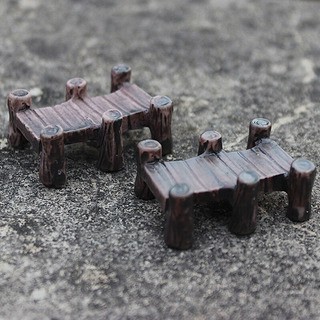 1 Mini Ponte de Cavaletes 3,7cm - Miniaturas para Terrários - Jardim de fada - Maquetes
