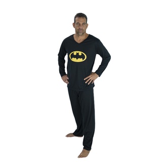 Pijama Pai Adulto Masculino Longo Batman (1)