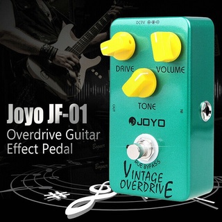 JOYO JF-01 Pedal de efeito Overdrive clássico vintage tubo elétrico Screamer True Bypass peças de guitarra de baixo ruído acessórios