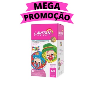 Lavitan Kids Mastigável Tutti Frutti c/ 60